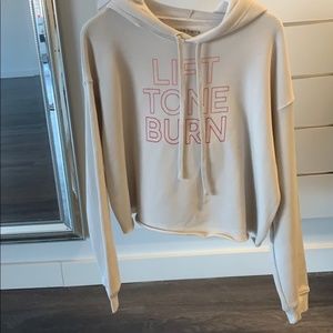 Pure Barre “Lift Tone Burn” Crop Hoodie